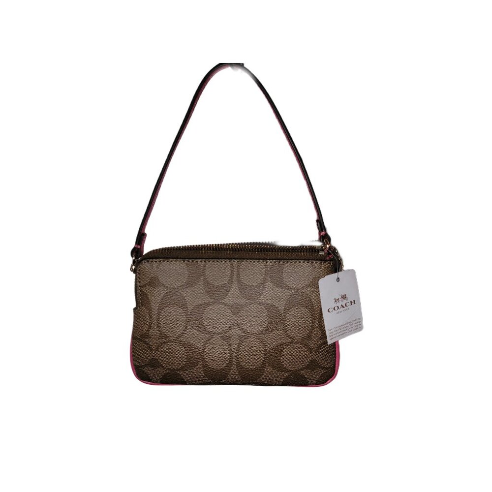 COACH SIGNATURE PVC LEATHER WRISTLET - NWT - Picture 2 of 3